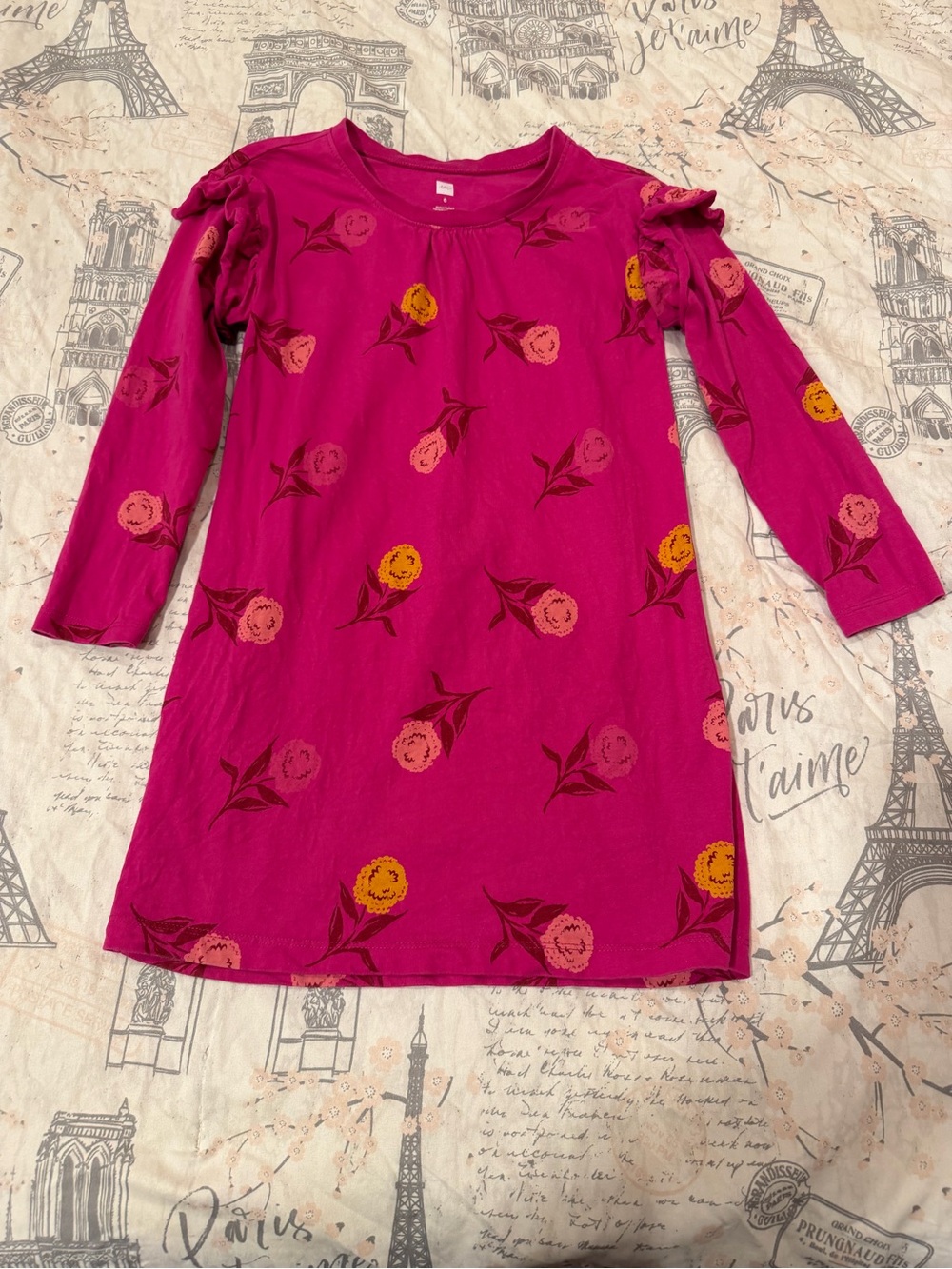 Tea Collection Floral Long-Sleeve Dress